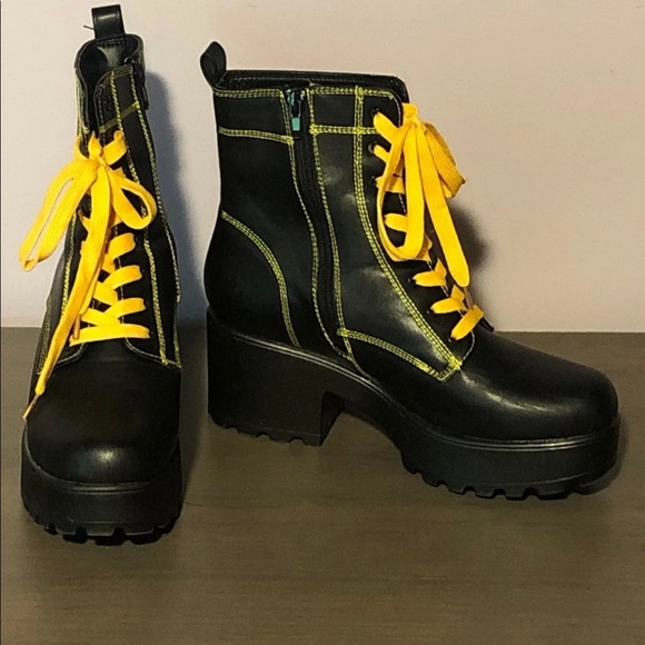 gin platform military boots